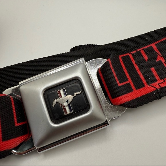 Buckle-Down Other - Ford Mustang Like A Boss Buckle-Down Black and Red Graphic Belt adjustable